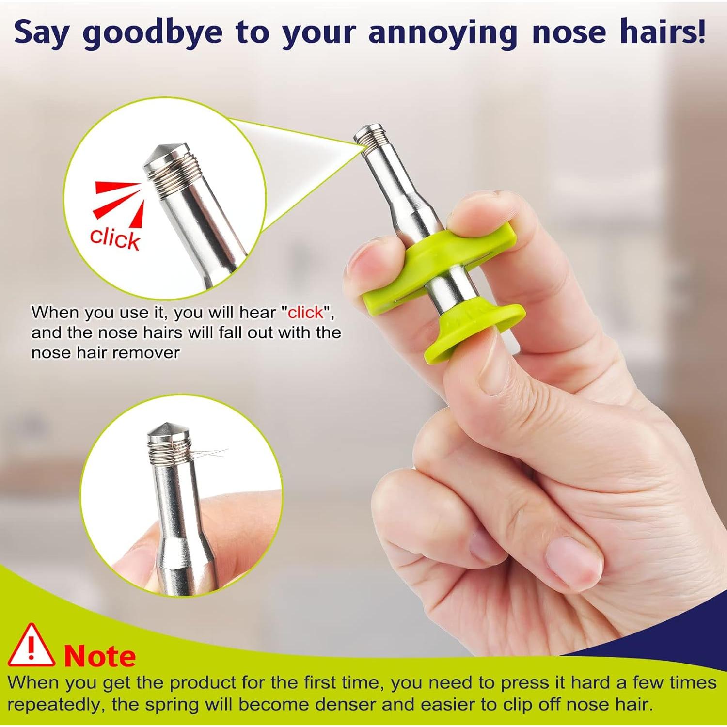 Eliminador de Vello Nasal y Auricular Esznuoky Manual Verde