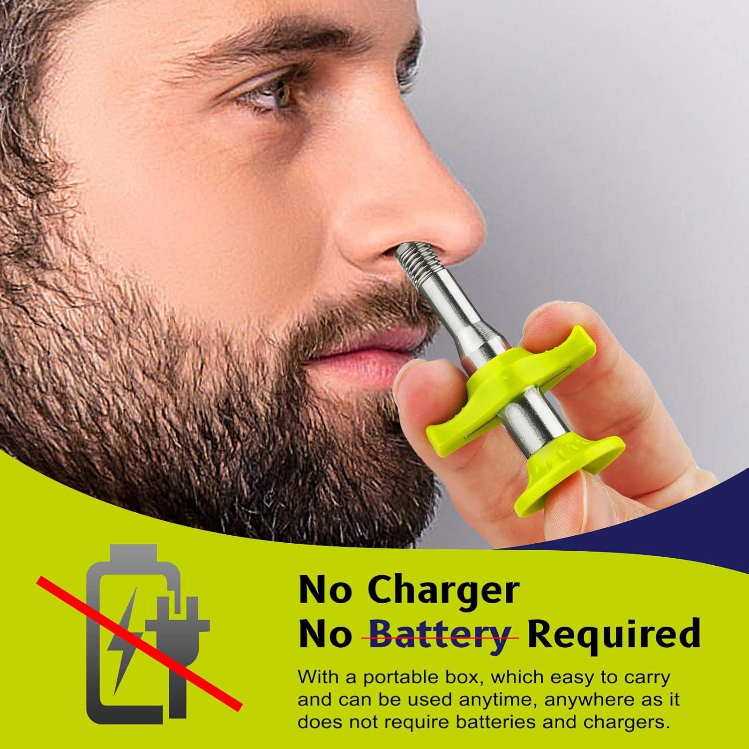 Eliminador de Vello Nasal y Auricular Esznuoky Manual Verde