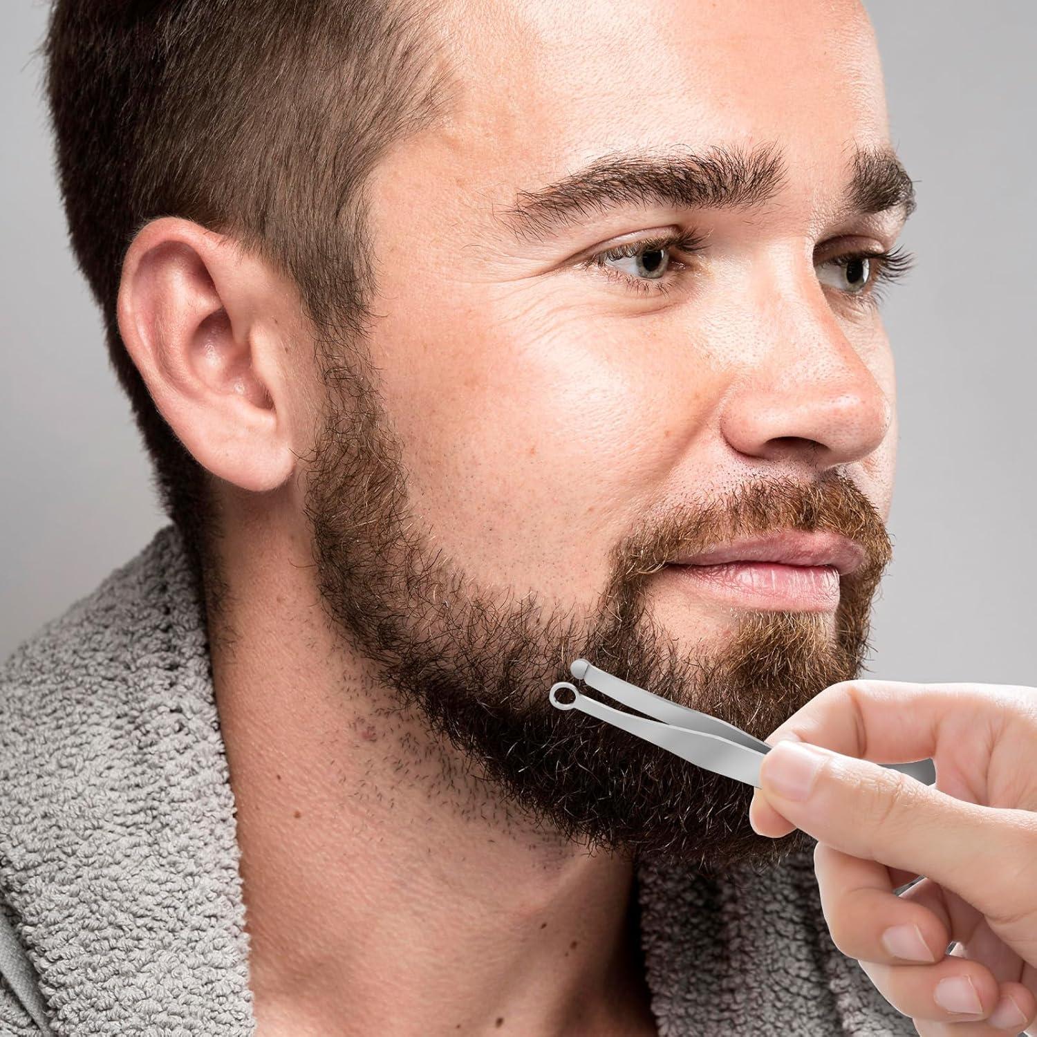 2 Pinzas Universales Recortadoras de Vello Nasal Acero Inoxidable