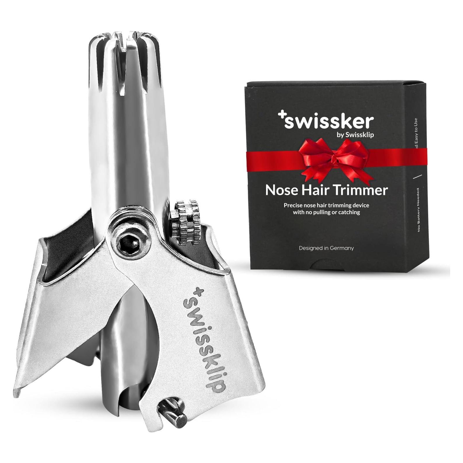 Cortador de Vello Nasal Swissklip - Acero Inoxidable, 10.3 cm