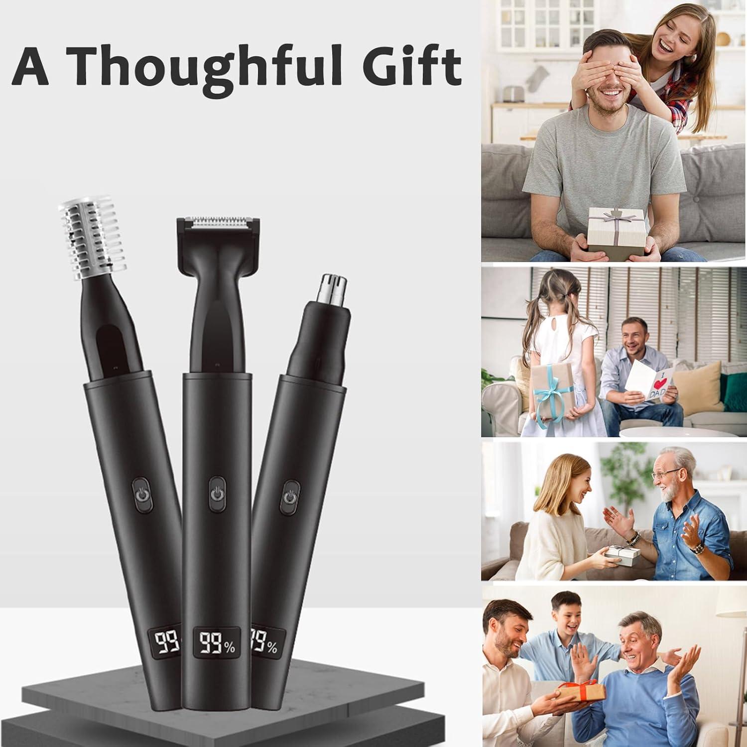 Recortador de Vello Nasal y Facial Laikme 3 en 1 Recargable