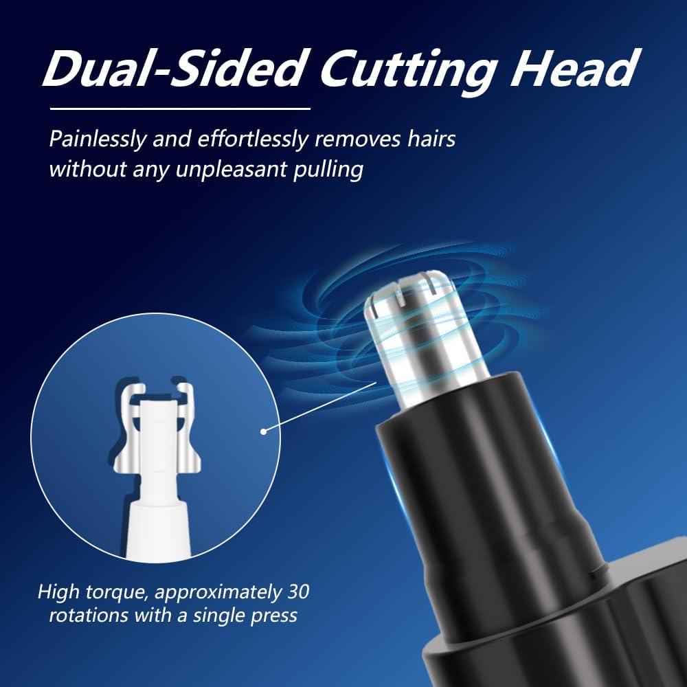 Recortador de Vello Nasal Manual Cxjesin Impermeable Negro