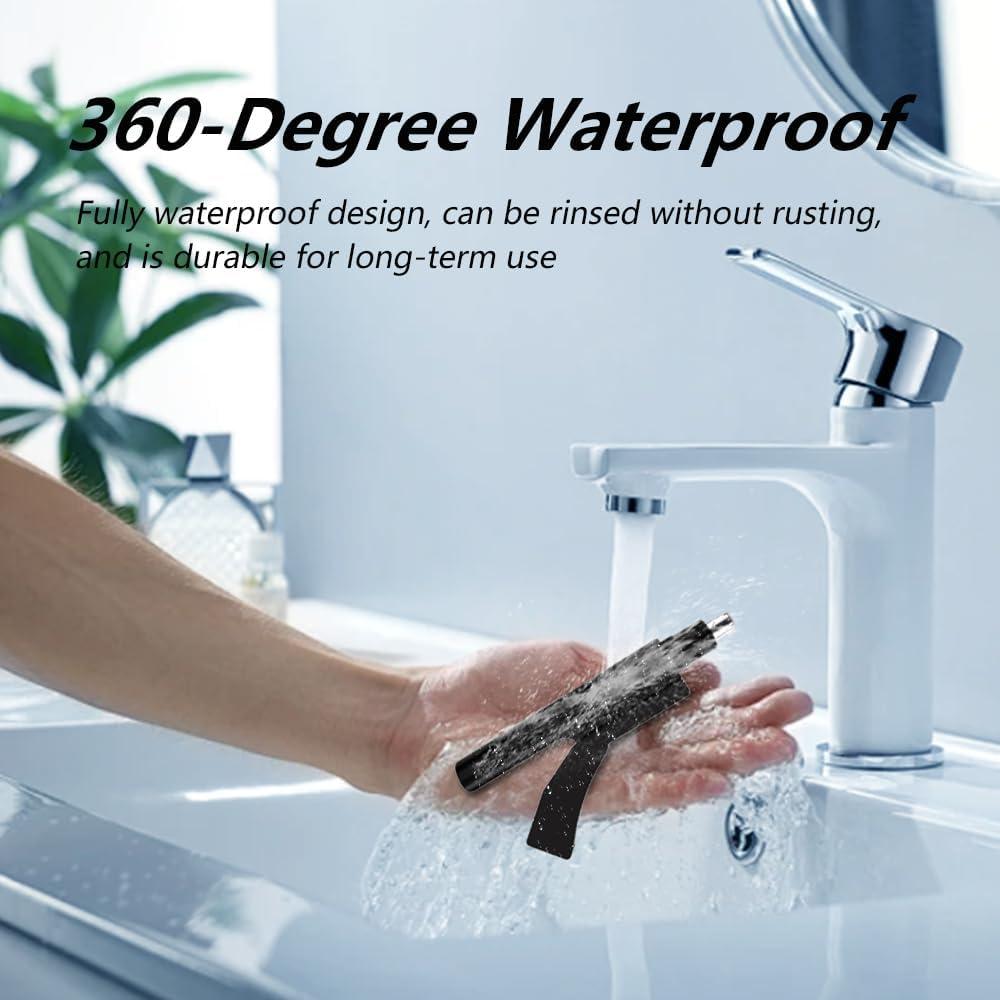 Recortador de Vello Nasal Manual Cxjesin Impermeable Negro