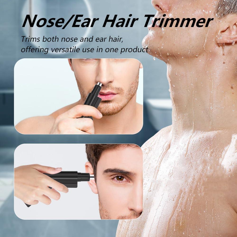 Recortador de Vello Nasal Manual Cxjesin Impermeable Negro