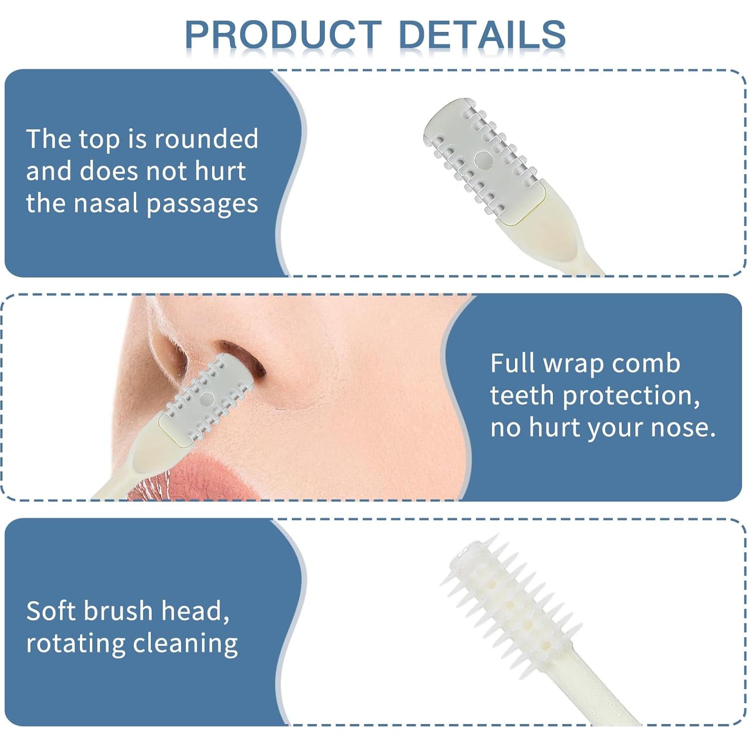 Cortador de Vello Nasal 2-en-1 Andibro Manual 9.3 cm