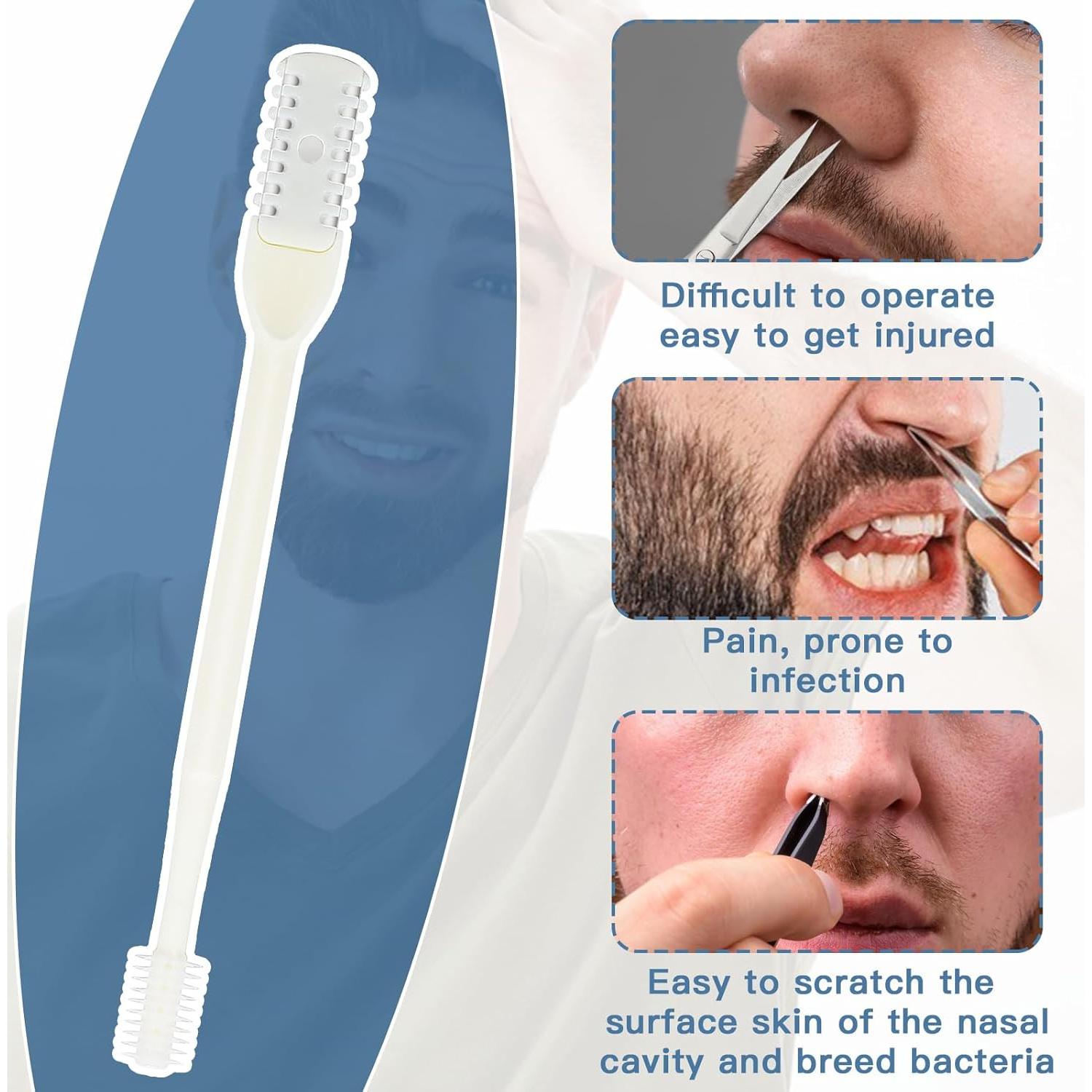 Cortador de Vello Nasal 2-en-1 Andibro Manual 9.3 cm