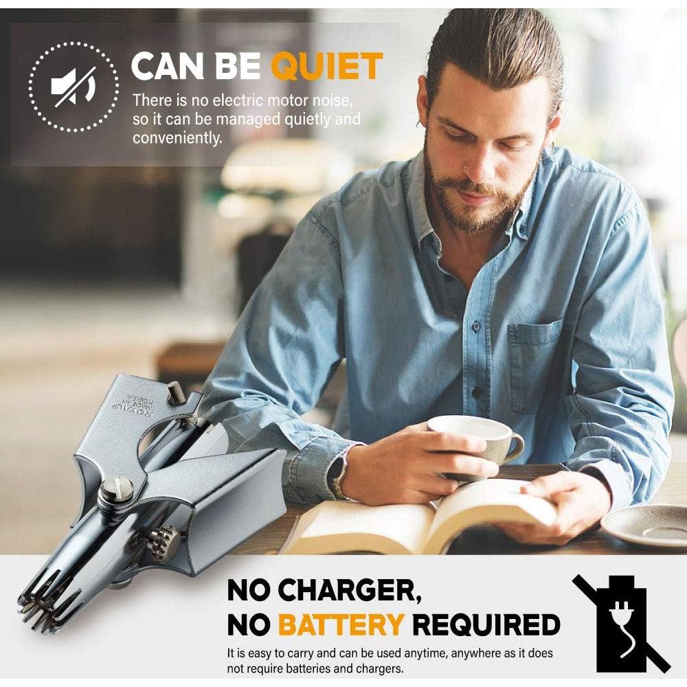 Recortador de Vello Nasal Manual ROYAL ET-4 Impermeable