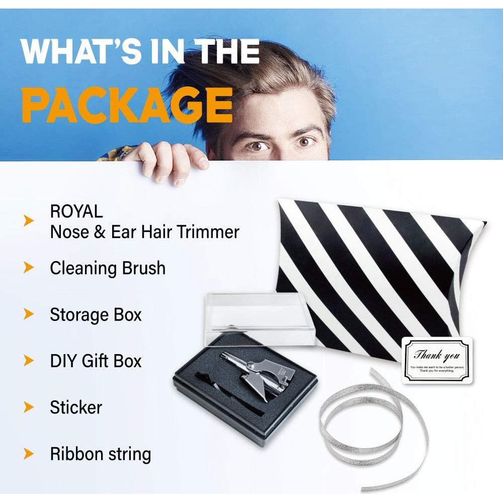 Recortador de Vello Nasal Manual ROYAL ET-4 Impermeable