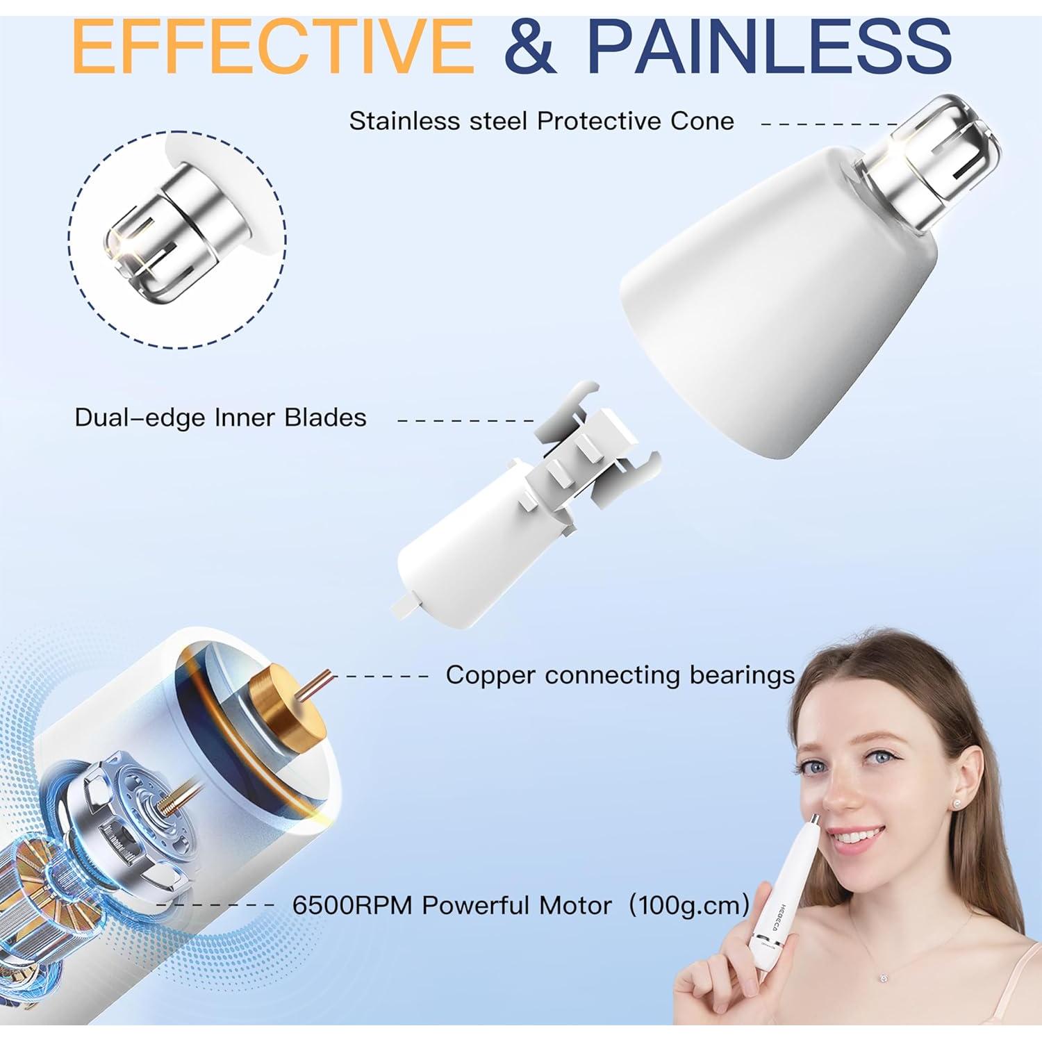 Recortador de Nariz y Oídos HEBECA FT3002 Recargable Impermeable