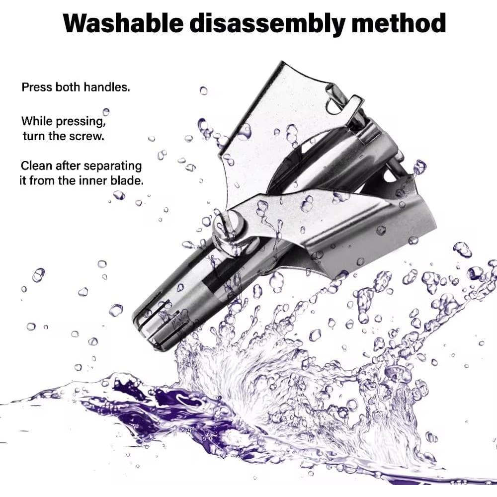 Recortador de Vello Nasal AALFA Acero Inoxidable Sin Batería