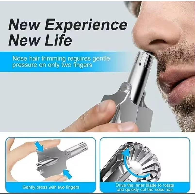 Recortador de Vello Nasal AALFA Acero Inoxidable Sin Batería