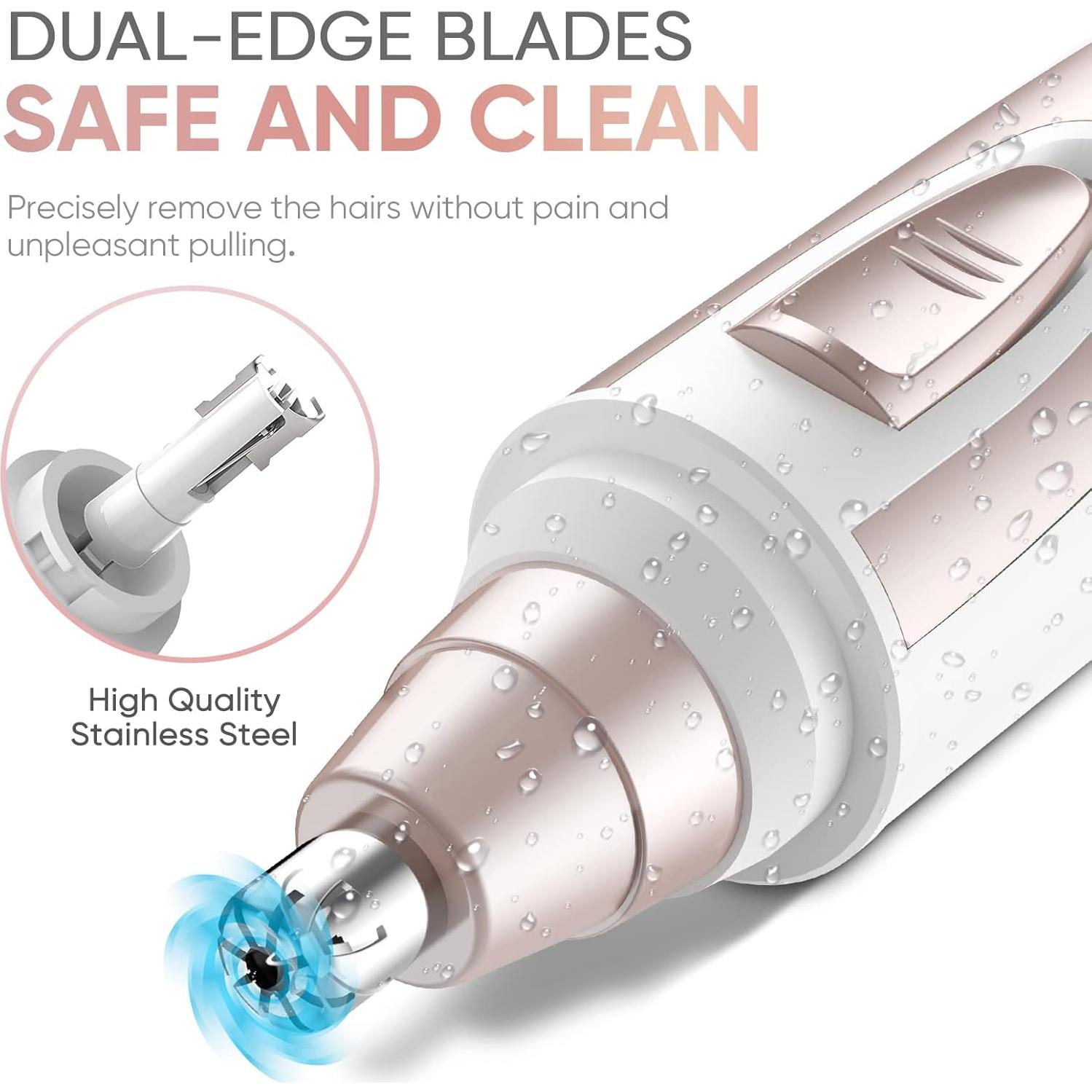 Recortador de Vello Nasal y Auricular ZORAMI - Profesional IPX7