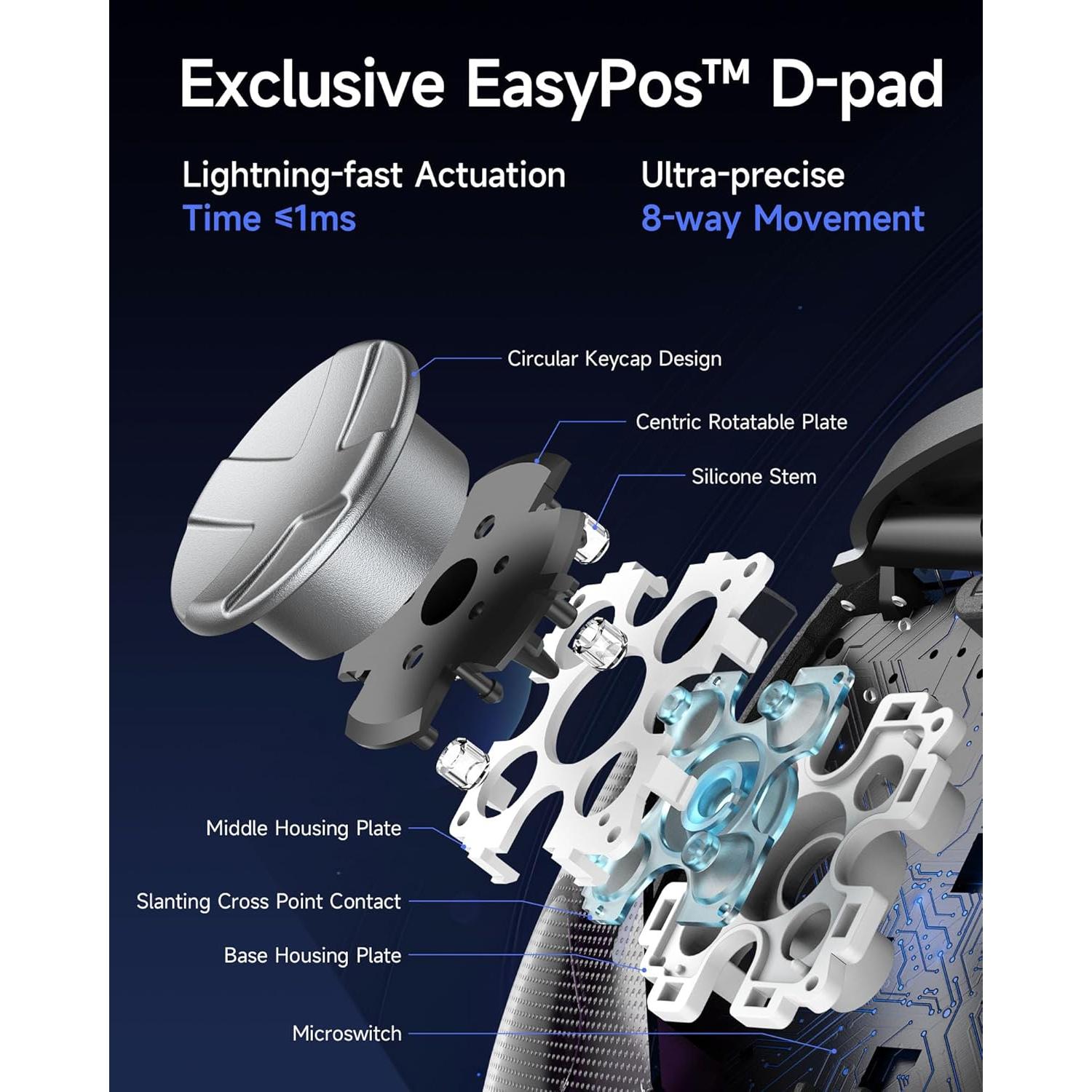 Controlador Inalámbrico EasySMX D10 - Gamepad Bluetooth para PC/Switch