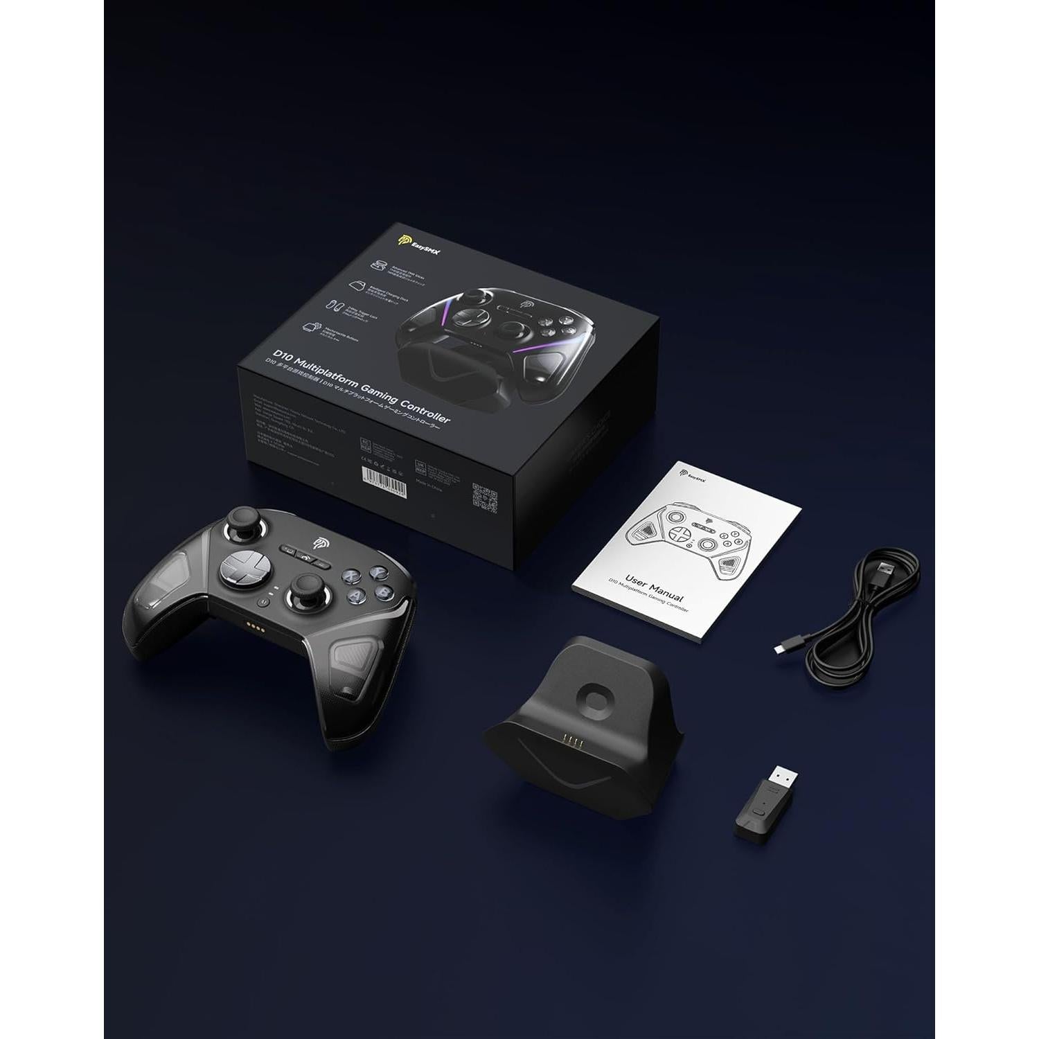 Controlador Inalámbrico EasySMX D10 - Gamepad Bluetooth para PC/Switch