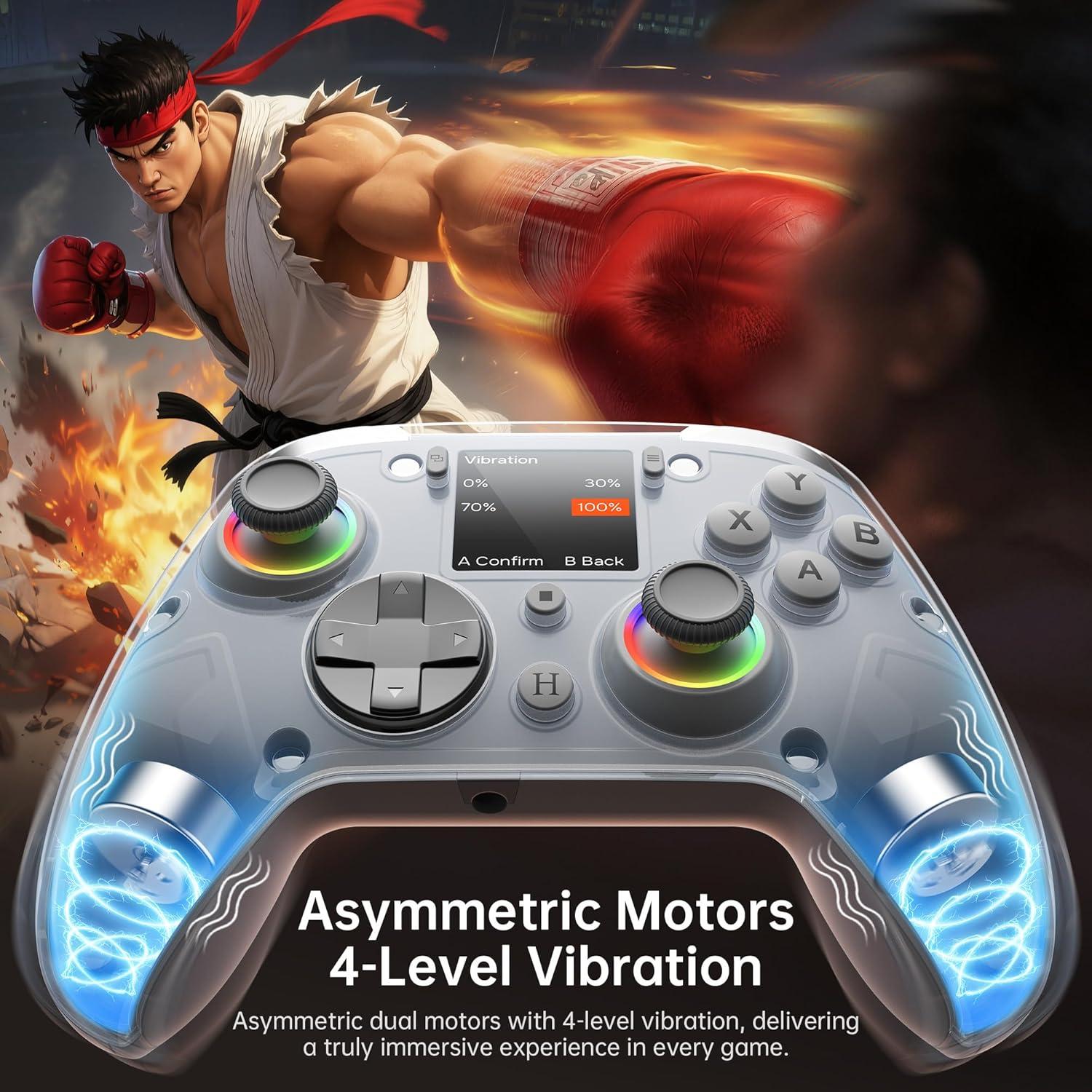 Controlador Inalámbrico GUSGU G7 con Pantalla Interactiva y 4 Botones