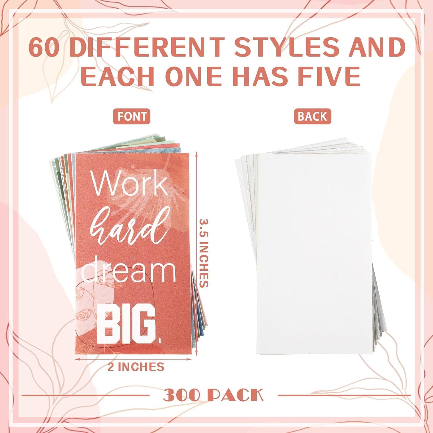 Tarjetas de Afirmación Jinei 300 Piezas Diseño Bohemio