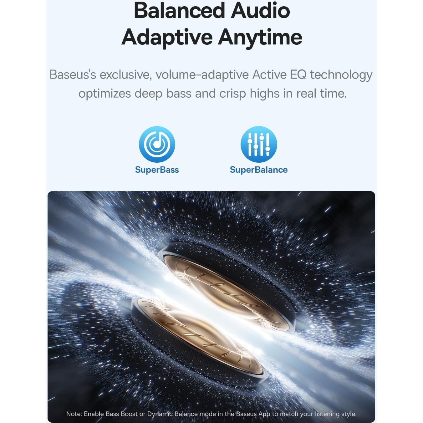 Auriculares Inalámbricos Baseus Bass BP1 Pro con ANC y 55H