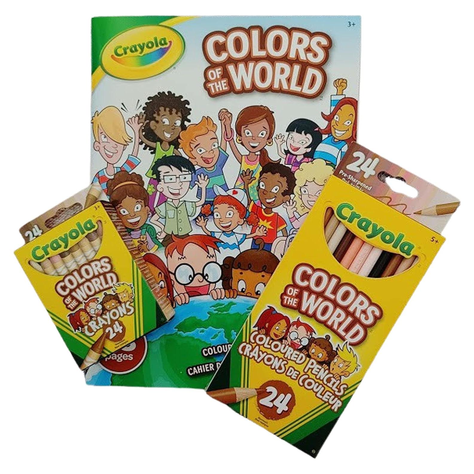 Crayola Colores del Mundo - Juego 3 Piezas con Crayones y Lápices