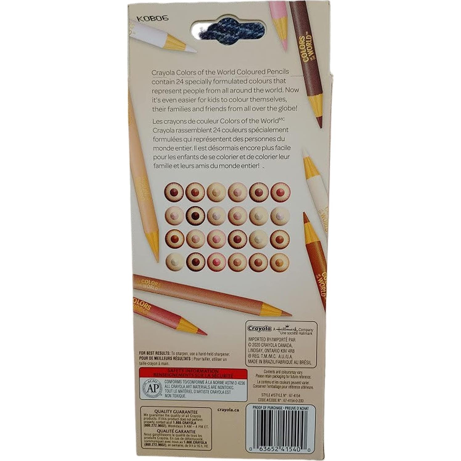 Crayola Colores del Mundo - Juego 3 Piezas con Crayones y Lápices