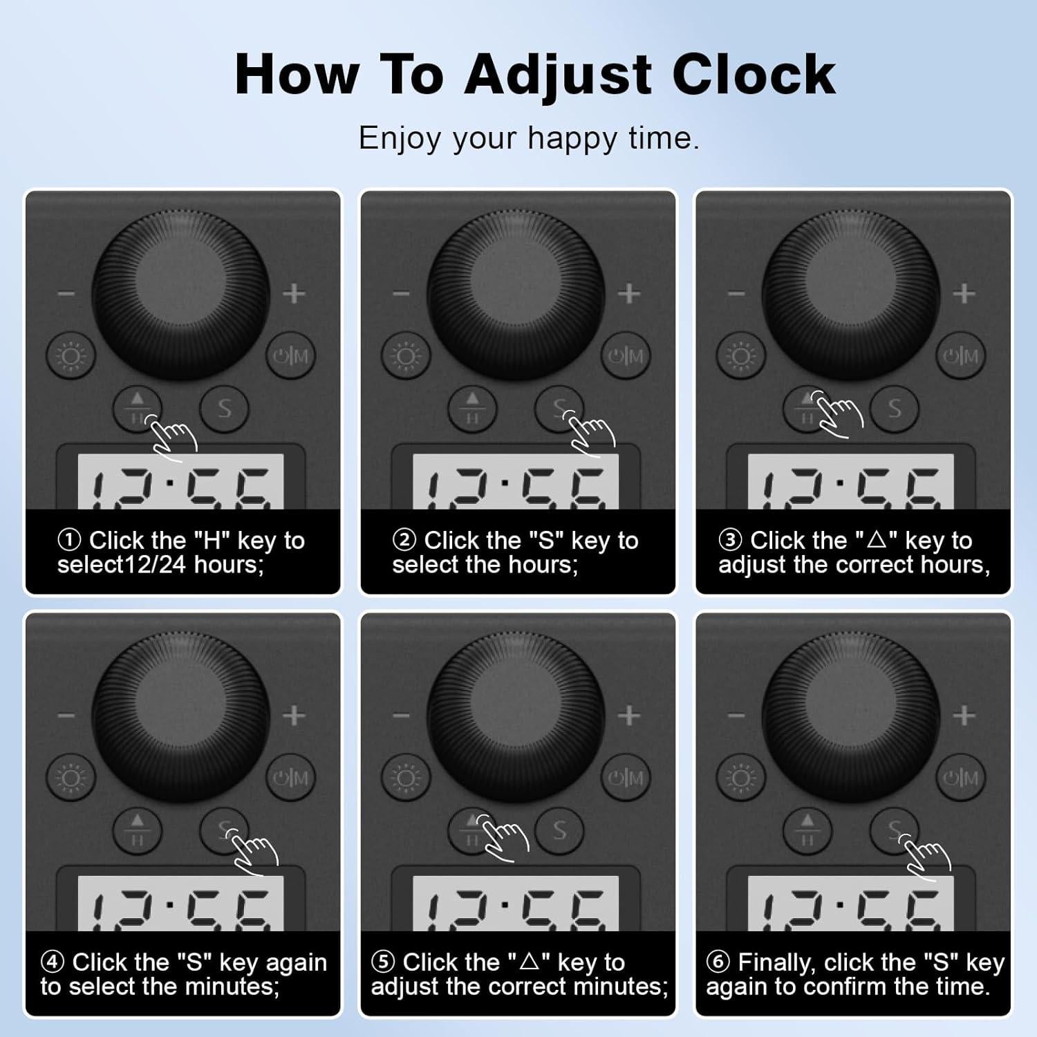 Altavoces Bluetooth Soulion R80 con Reloj LCD y Luz LED