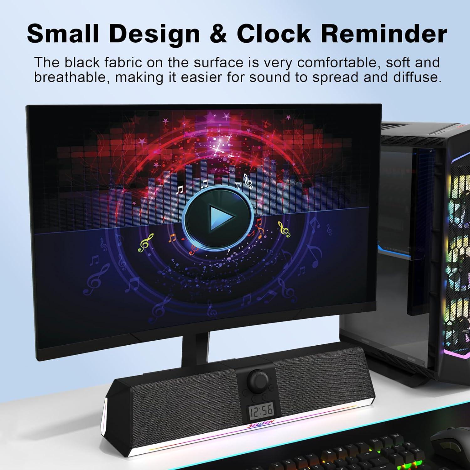 Altavoces Bluetooth Soulion R80 con Reloj LCD y Luz LED