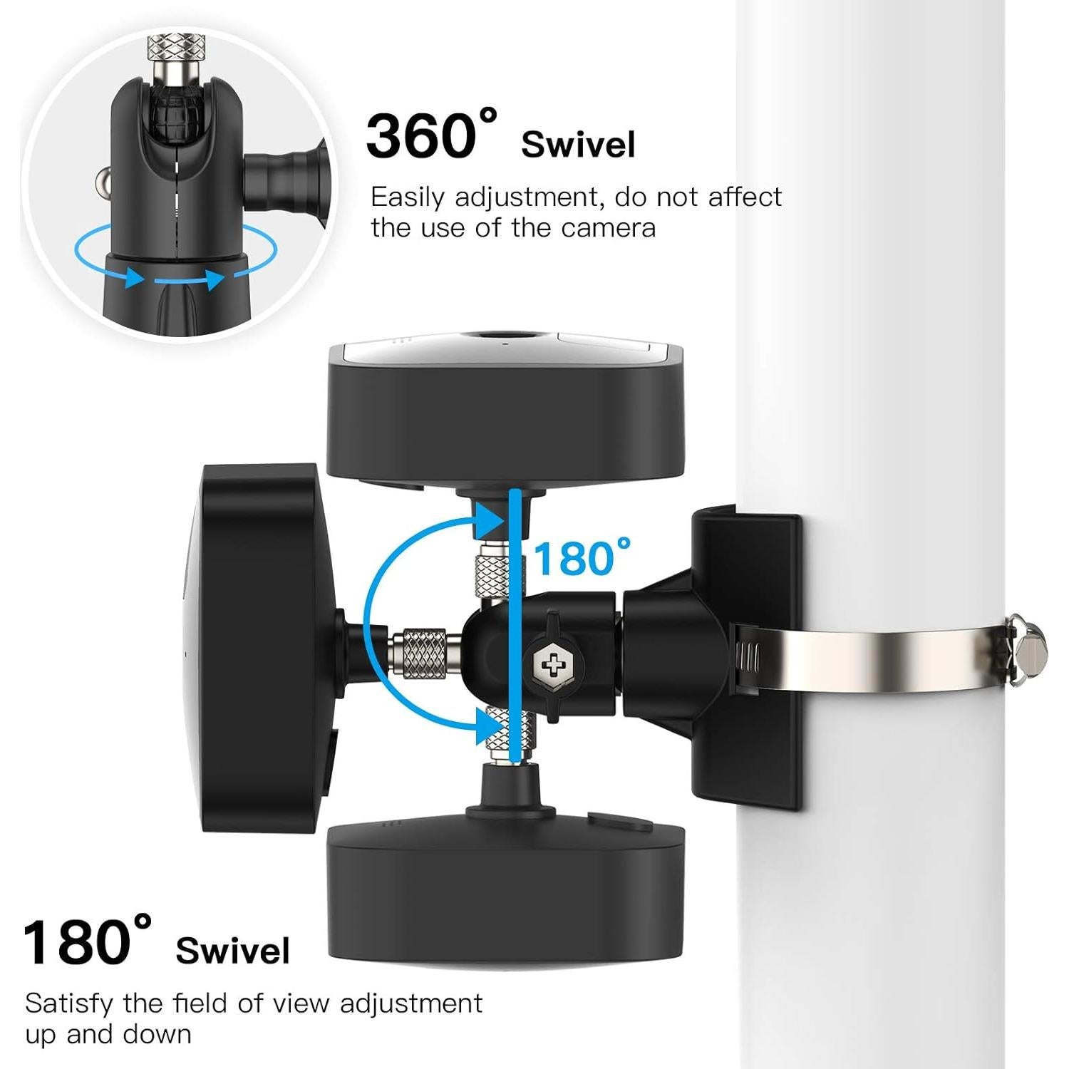 Soporte de Montaje en Poste para Cámara Blink HOLACA 1 Paquete