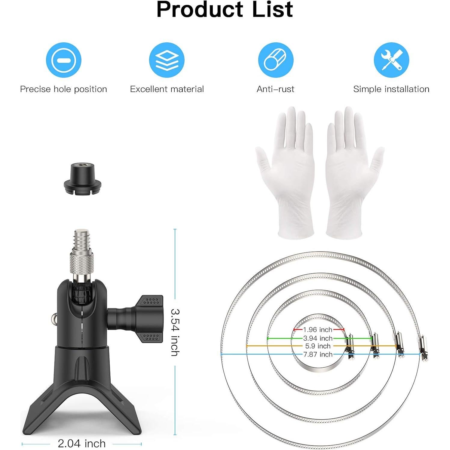 Soporte de Montaje en Poste para Cámara Blink HOLACA 1 Paquete
