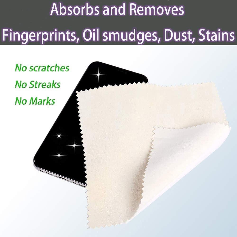 Paños de limpieza de gamuza natural BloomSesame 15x15cm 3pcs