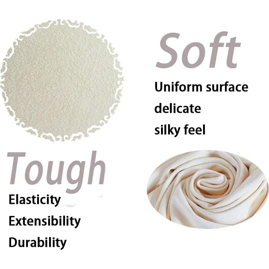 Paños de limpieza de gamuza natural BloomSesame 15x15cm 3pcs