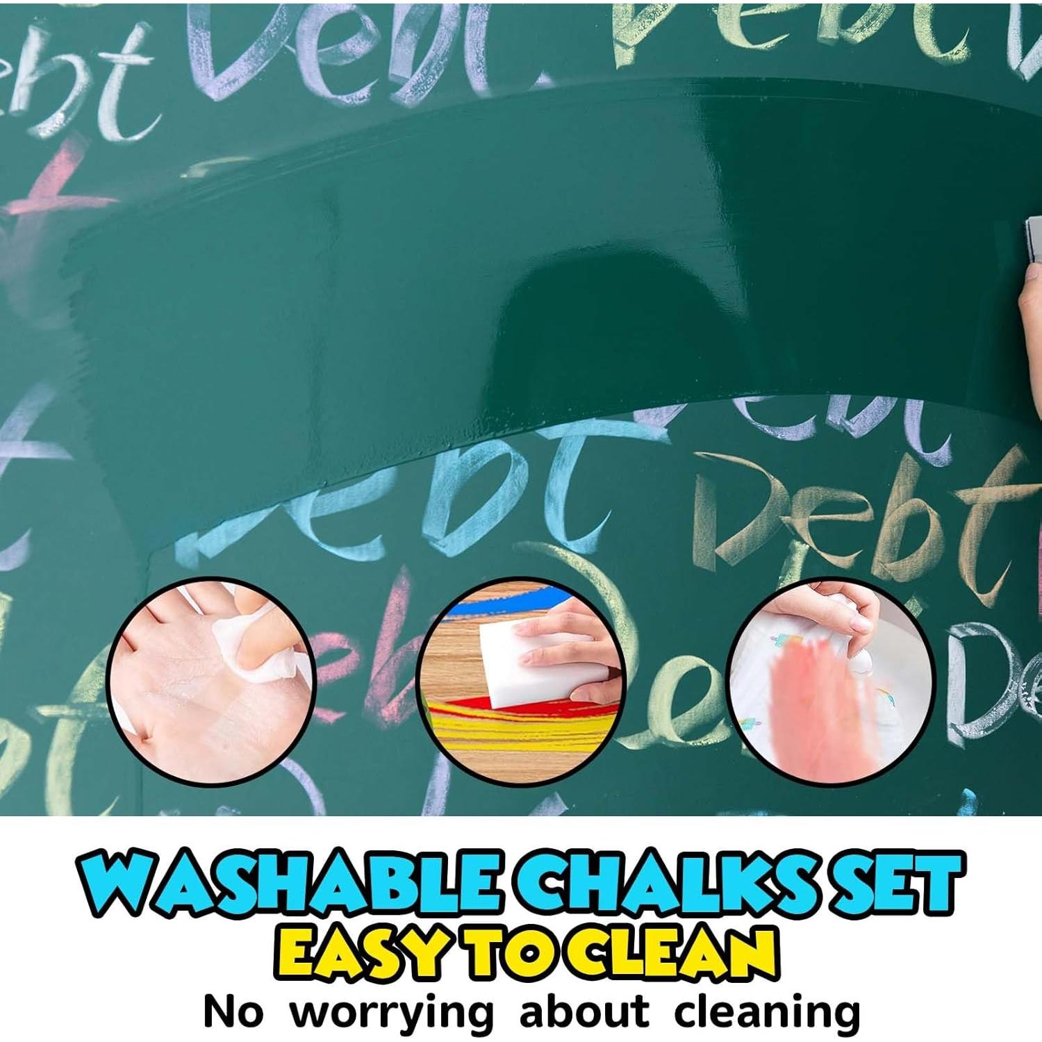 240 Tizas de Acera Jumbo PEQUEÑO PEZ Multicolor Lavables