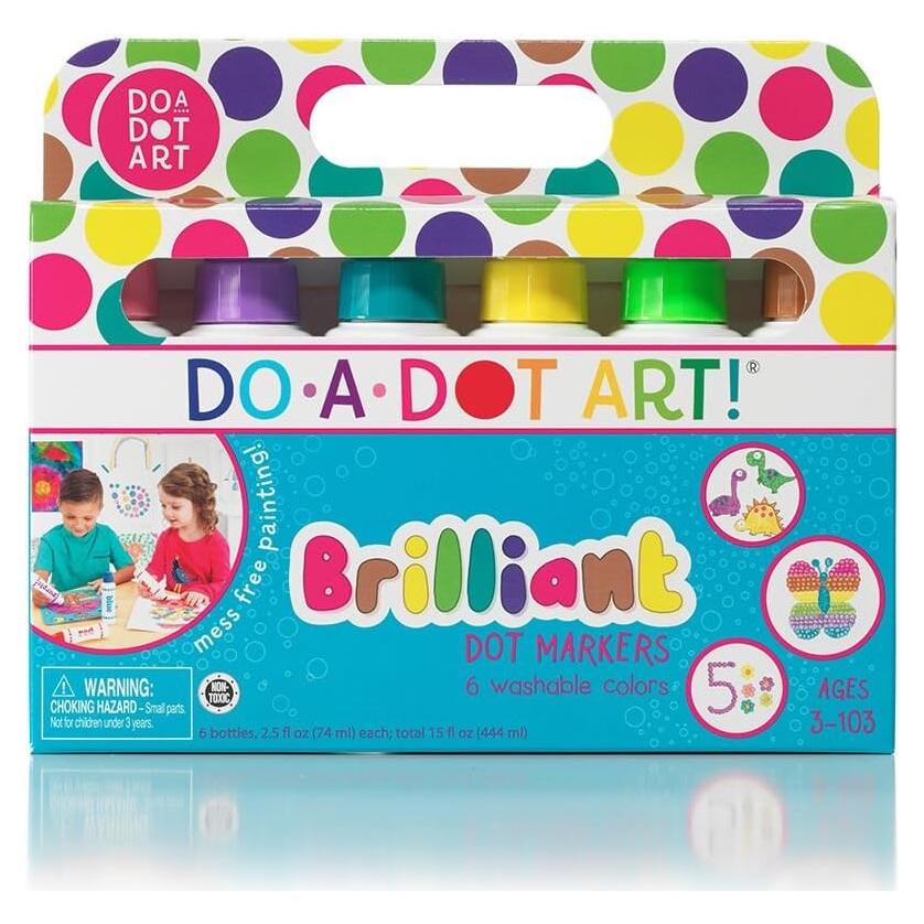 Marcadores Do A Dot Art! 6 Colores Brillantes Lavables