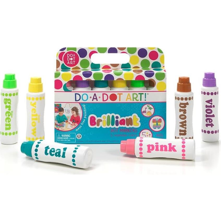 Marcadores Do A Dot Art! 6 Colores Brillantes Lavables