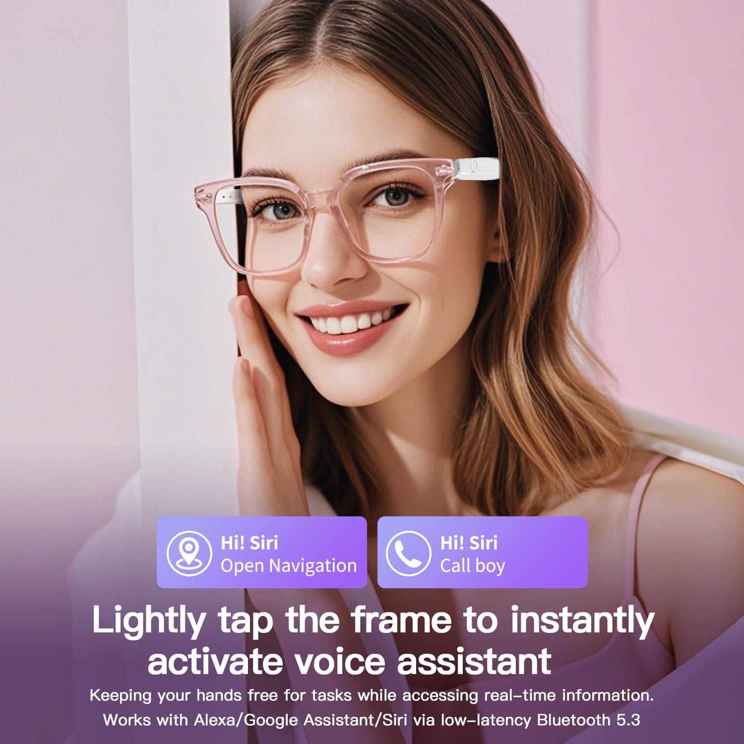 Gafas Inteligentes UF-08 para Mujeres con Bluetooth y Luz Azul