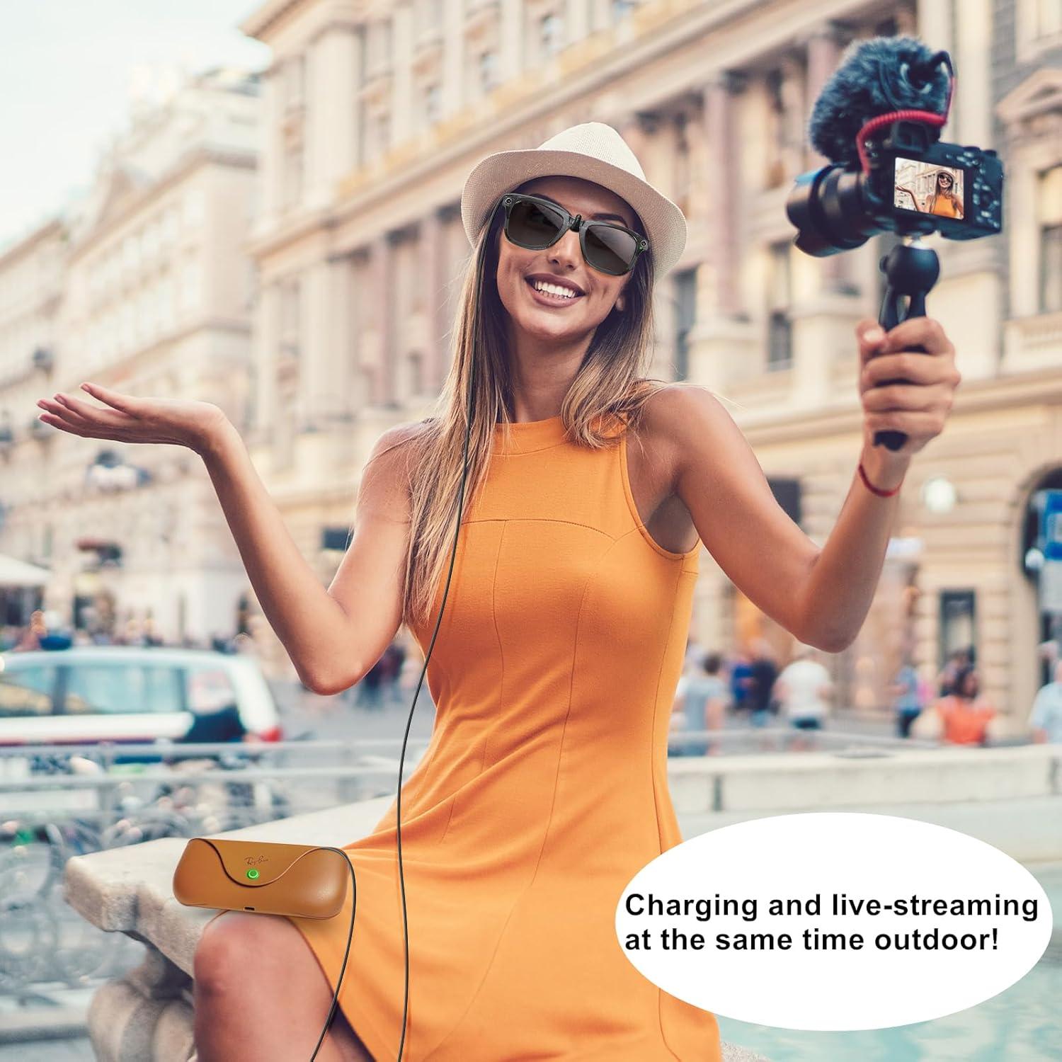 Cargador Magnético Weishan 1.5m para Gafas Ray-Ban Meta