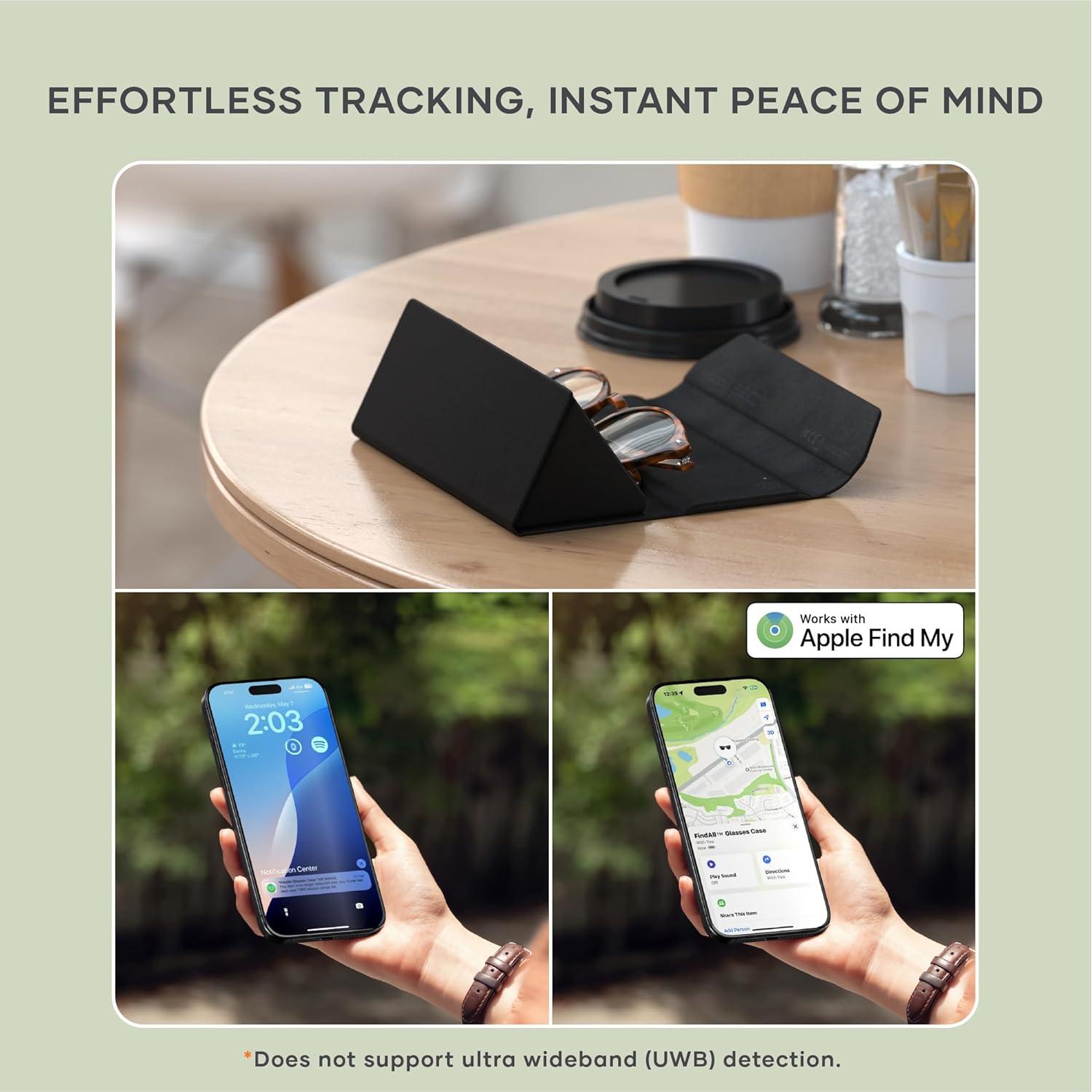 Estuche para Gafas Inteligentes Satechi FindAll Plegable Negro