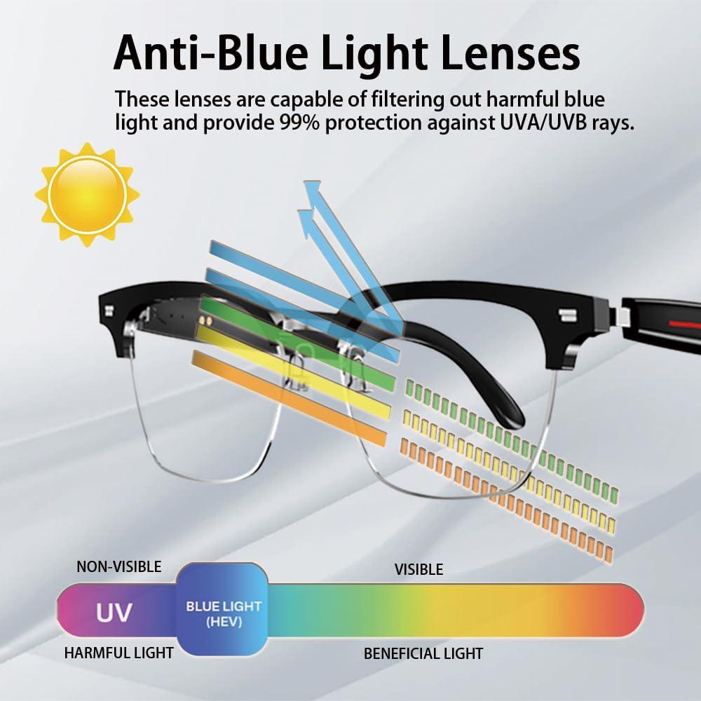 Gafas Inteligentes BLESSOURCE con Audio Bluetooth y Lentes UV400