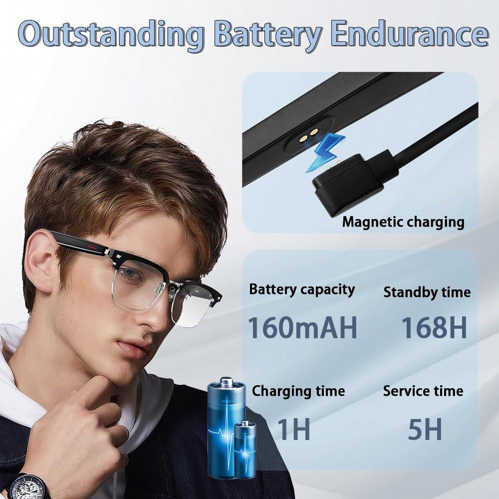 Gafas Inteligentes BLESSOURCE con Audio Bluetooth y Lentes UV400