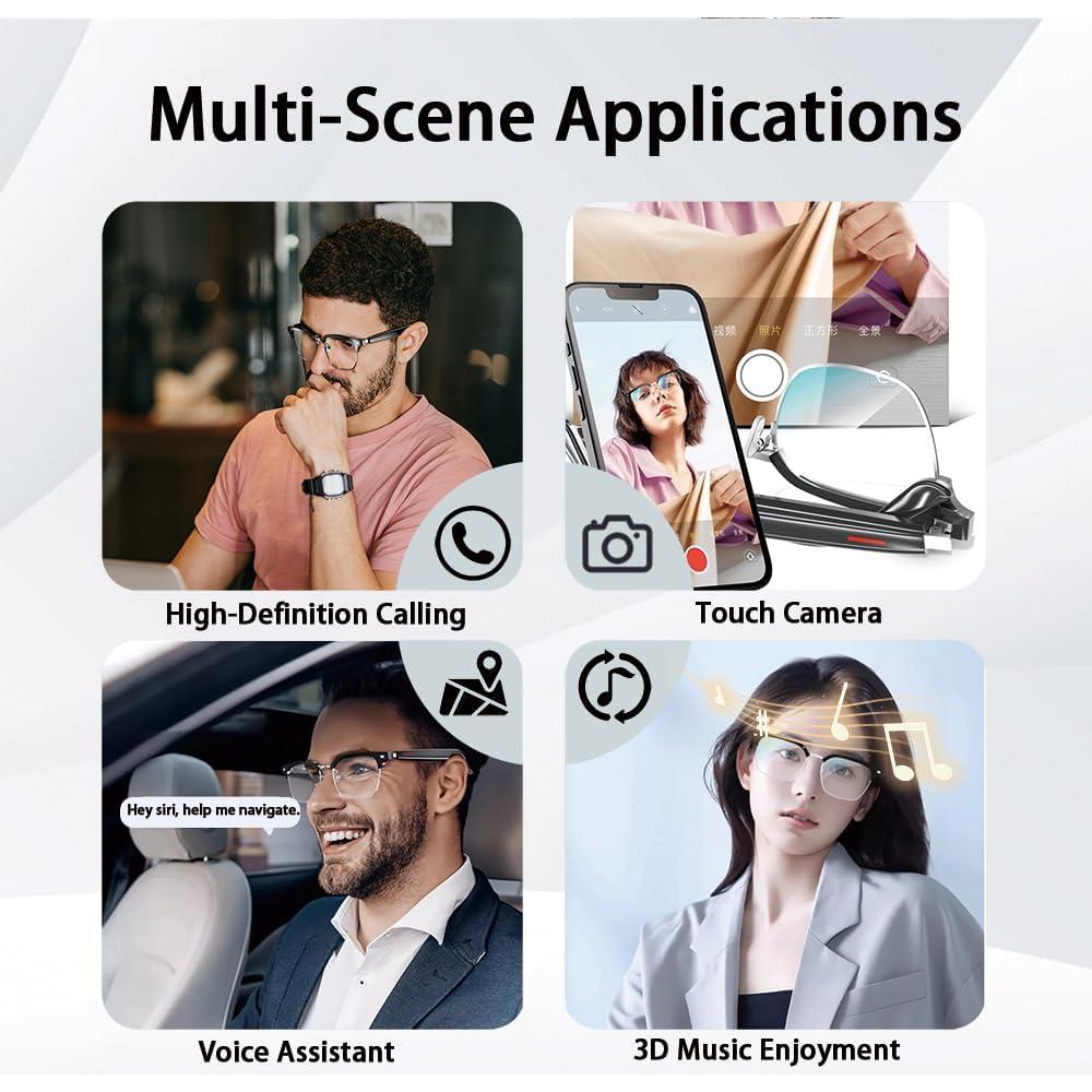 Gafas Inteligentes BLESSOURCE con Audio Bluetooth y Lentes UV400