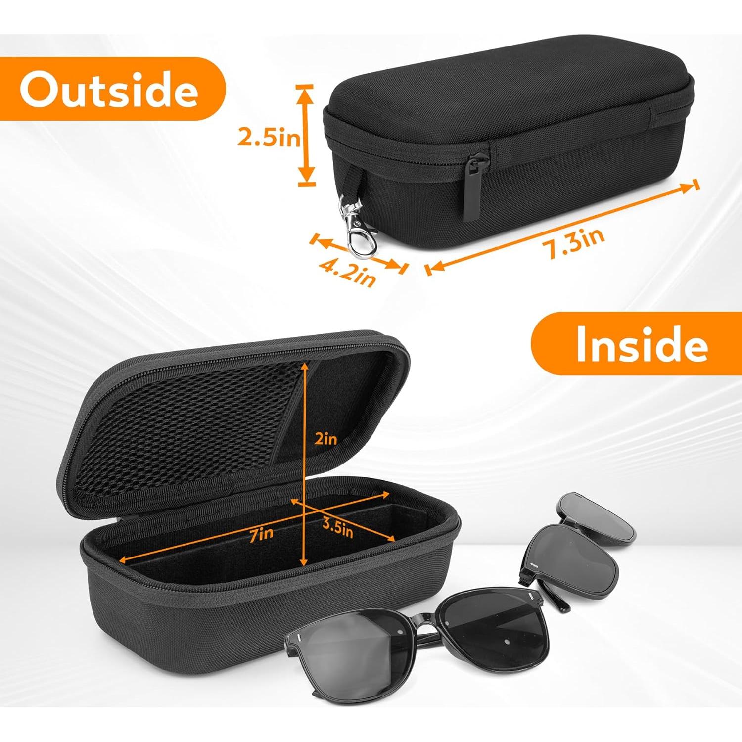 Estuche Doble para Gafas Ray-Ban Meta Negro 18.5x10.7cm