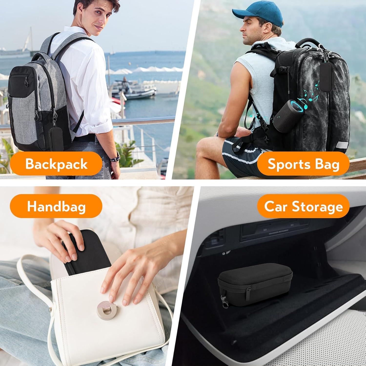 Estuche Doble para Gafas Ray-Ban Meta Negro 18.5x10.7cm