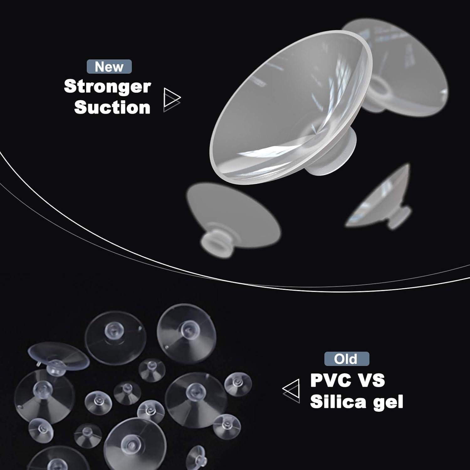 Ventosas de Silicona LOFTEK 4PCS para Luces LED Sumergibles