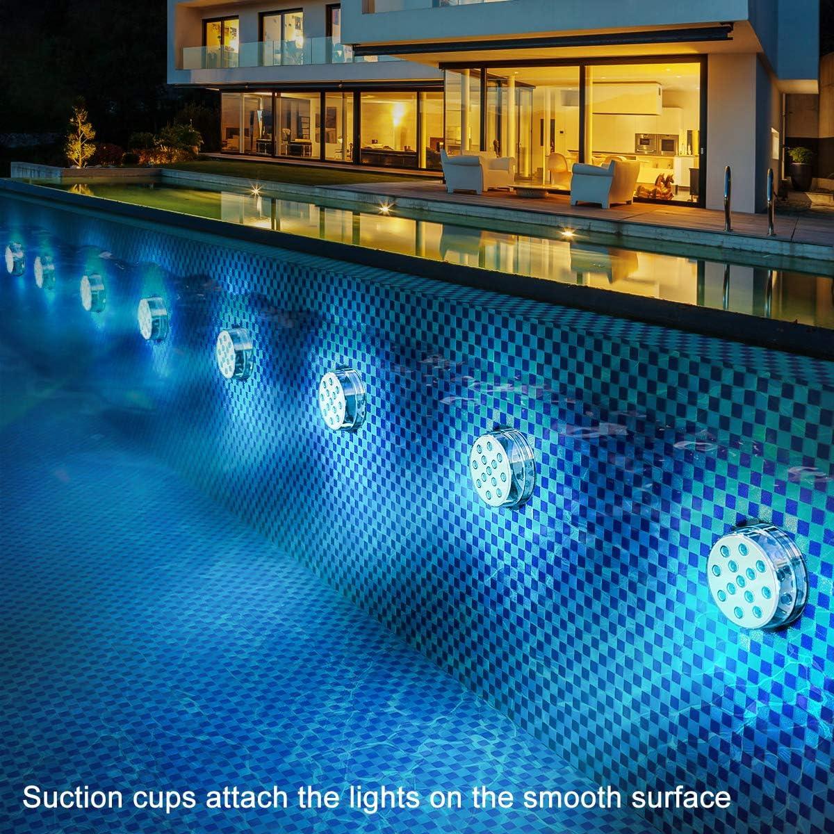 Ventosas de Silicona LOFTEK 4PCS para Luces LED Sumergibles