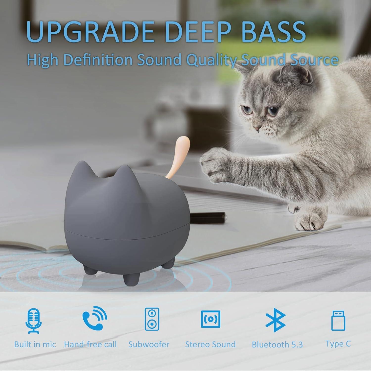 Altavoz Bluetooth Portátil Gingo Kitty Gris - 40H Batería, TWS