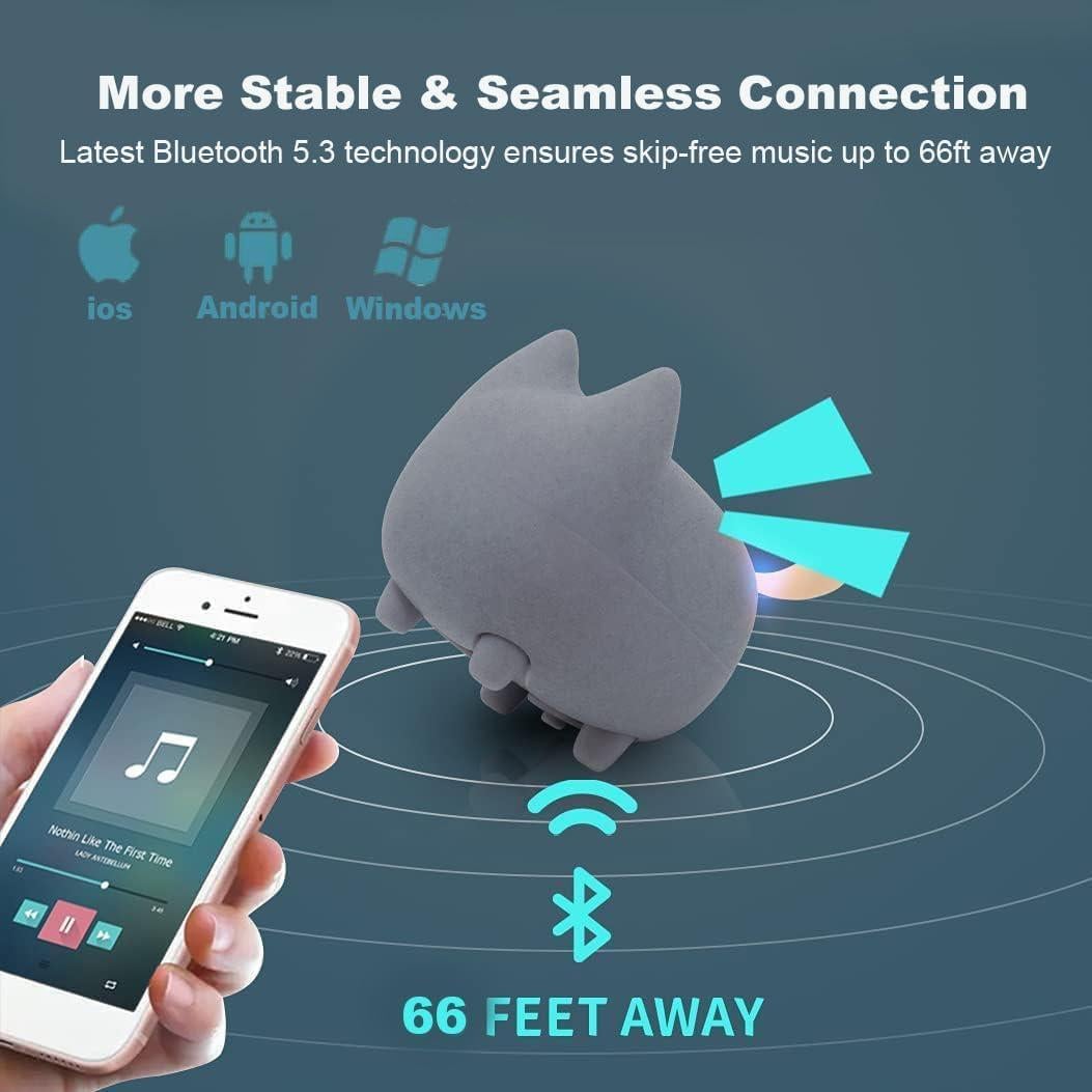 Altavoz Bluetooth Portátil Gingo Kitty Gris - 40H Batería, TWS