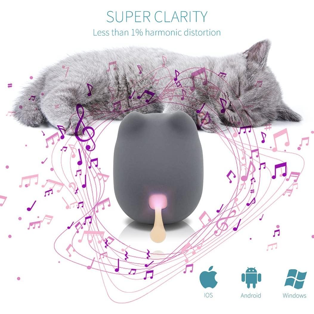 Altavoz Bluetooth Portátil Gingo Kitty Gris - 40H Batería, TWS