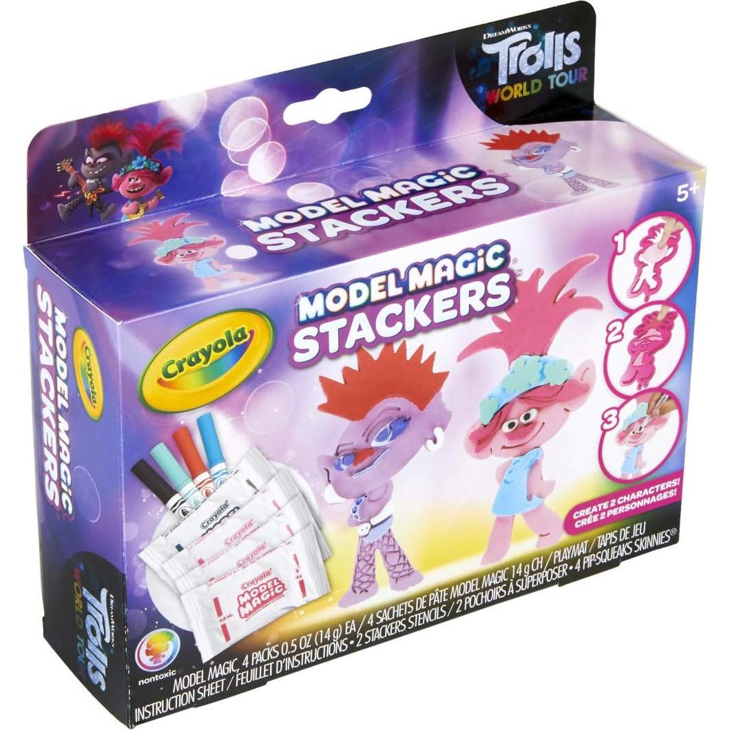 Crayola Model Magic Stackers Trolls 2 - Kit de Manualidades