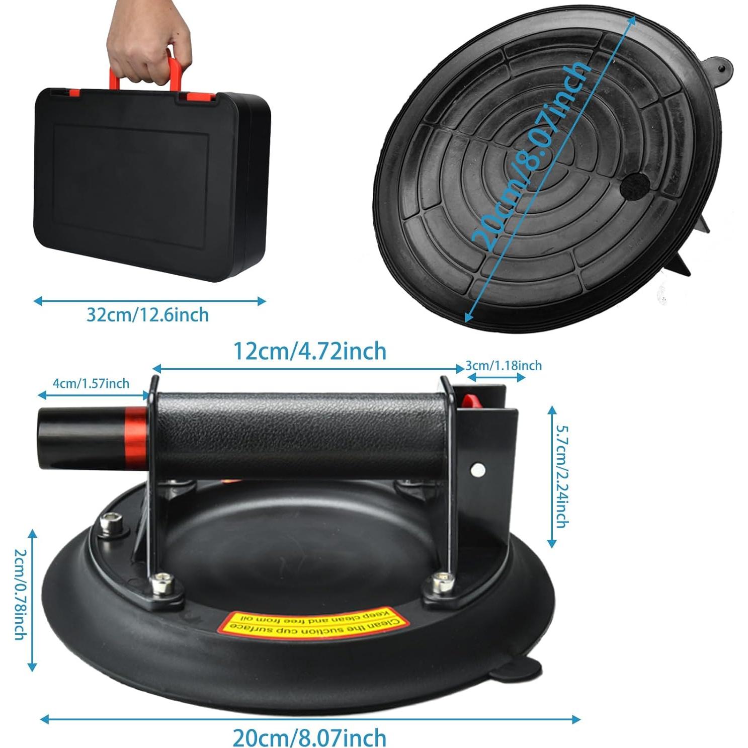 Ventosas de vidrio 20 cm Xixianshun - Capacidad 150 kg