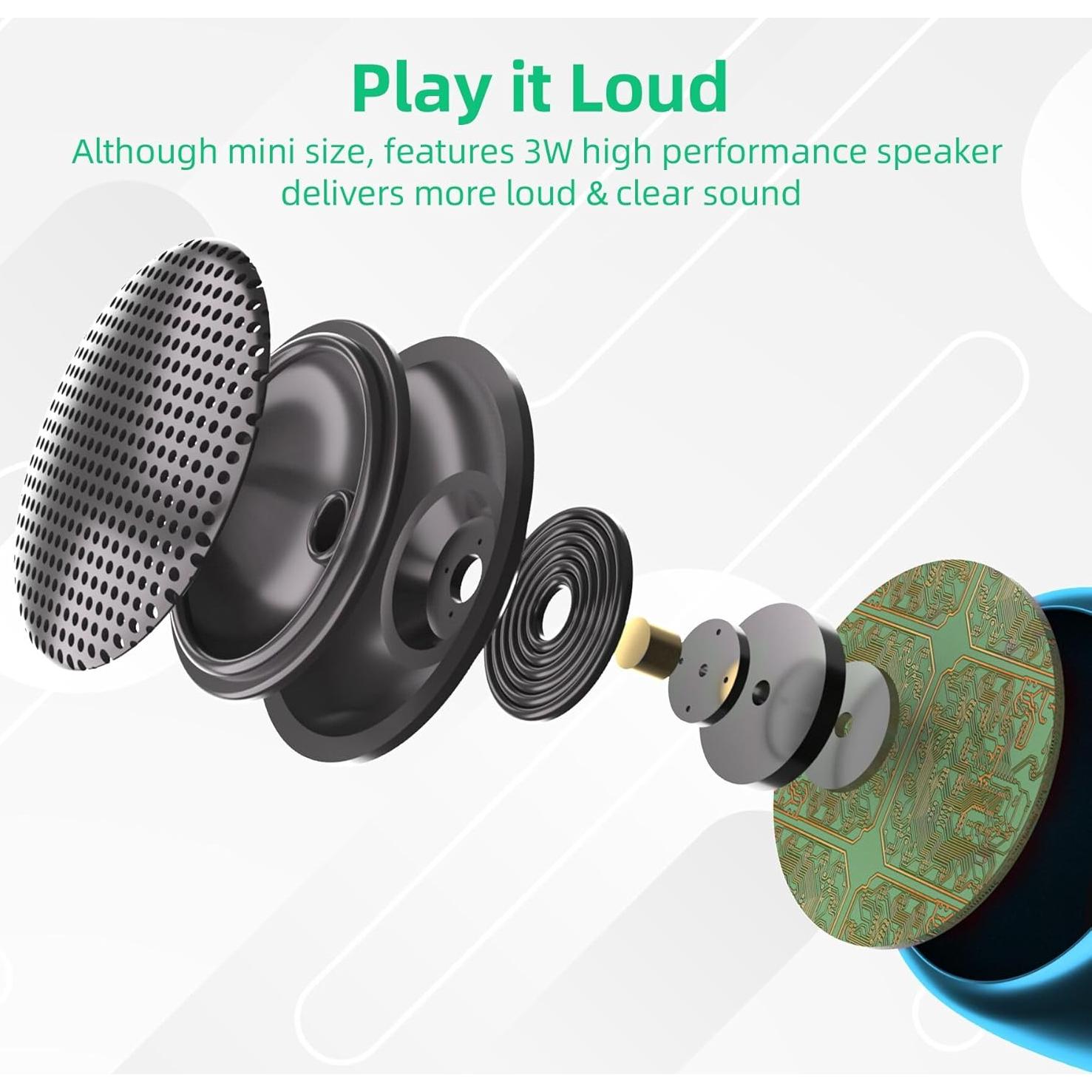 Altavoces Bluetooth Portátiles SEVENKA 2 Mini 3W Azul