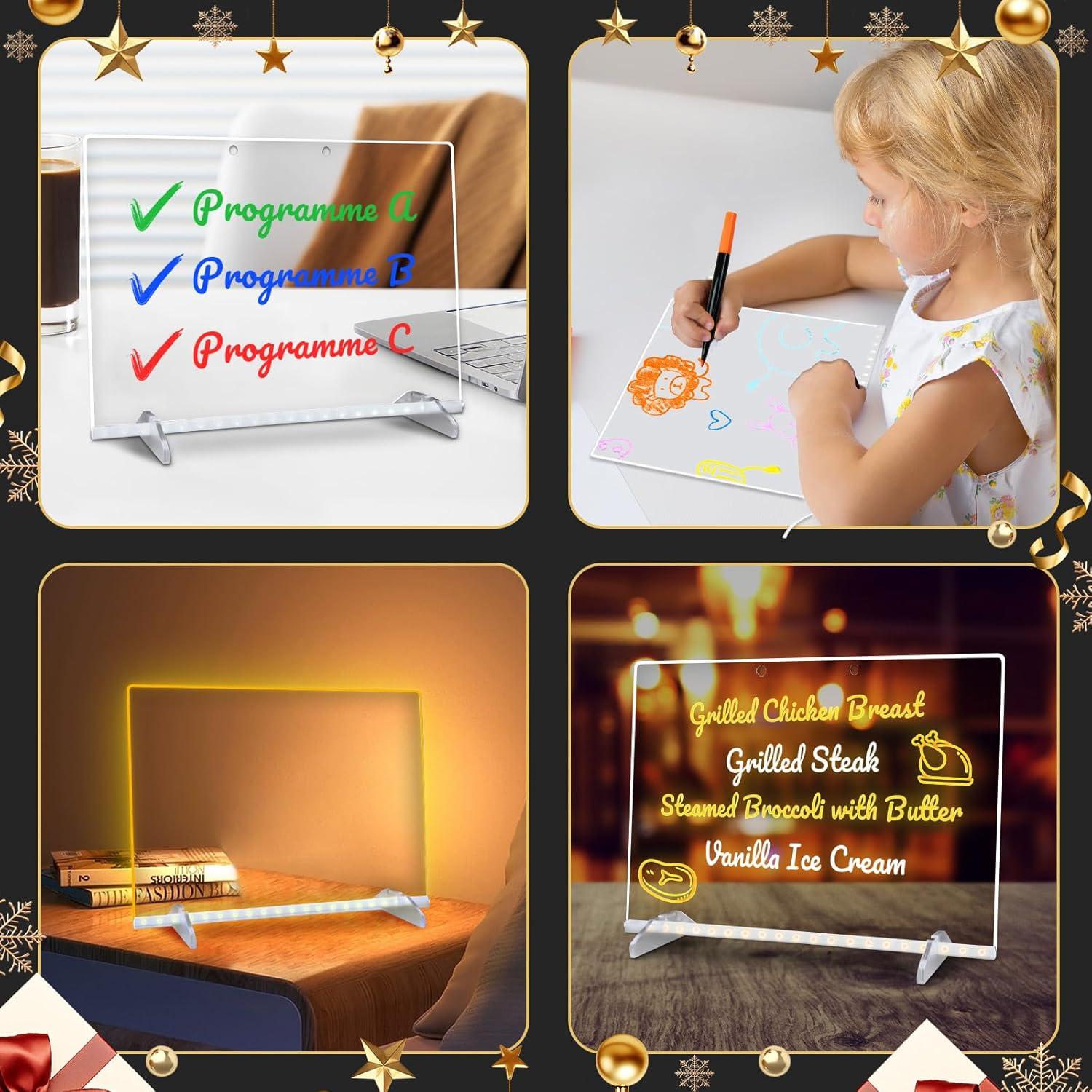 Tablero de Notas LED Signsxcel 34.8x25.4cm 7 Colores 4 Modos