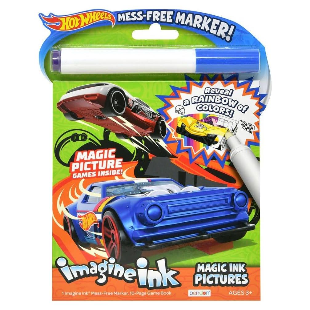 Libro para Colorear Bendon Imagine Ink Hot Wheels